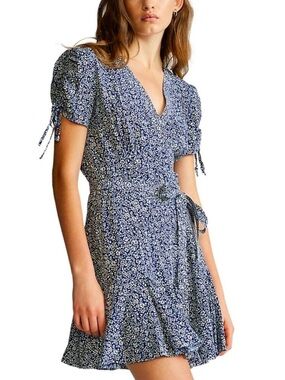 Polo Ralph Lauren Dress 14 Spring Mini Y2K Classic Wrap Preppy Dress Cottage